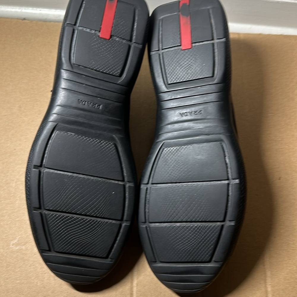 Men classic Prada black leather size 13 - Picture 3 of 4